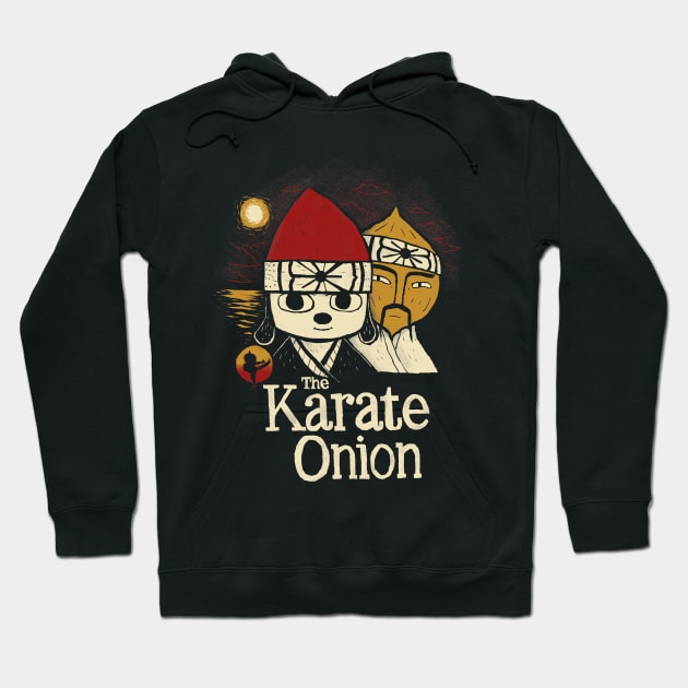 the karate onion Hoodie by Louisros